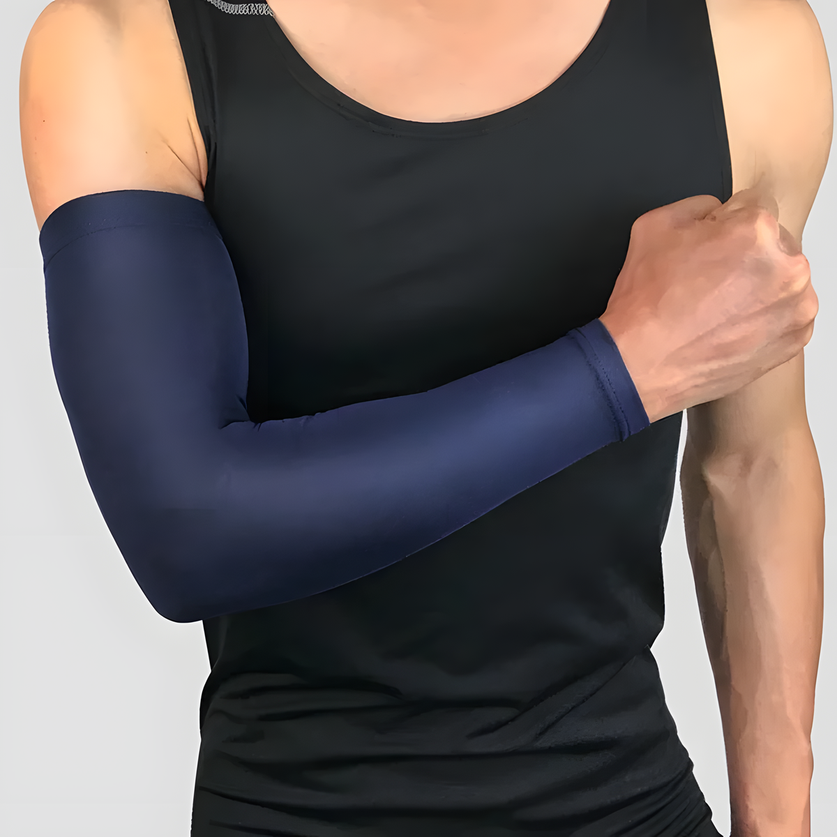 Single Sports Arm Sleeve with Grip Band