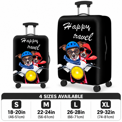 Printed Stretch Suitcase Cover