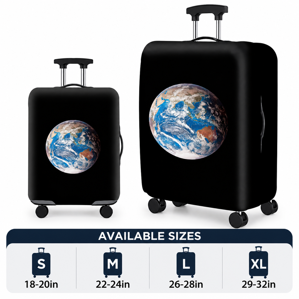 Printed Stretch Suitcase Cover