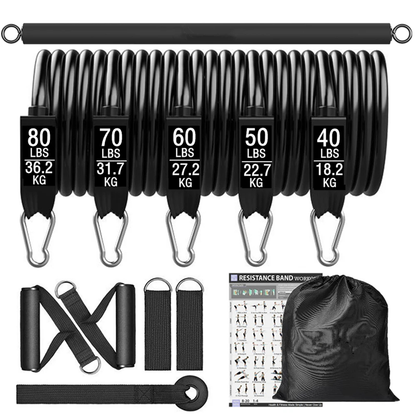 Eleven Piece Resistance Band Set