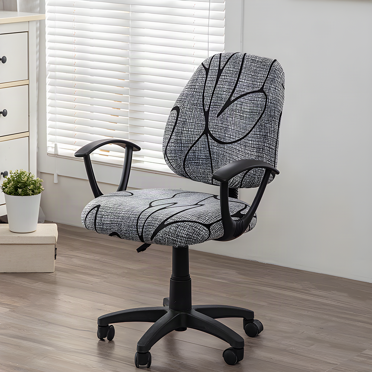 Two-Piece Stretch Office Chair Cover