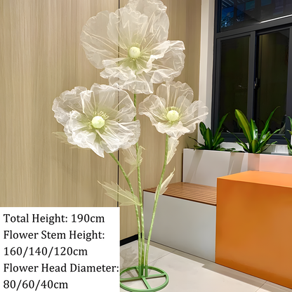 180 cm Poppy Flower Stand