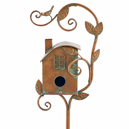 Metal Garden Birdhouse