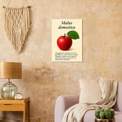 Frukter – Botanisk Äppel Illustration Konsttryck för Naturälskare