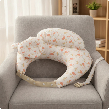 Adjustable Nursing Pillow with Baby Headrest