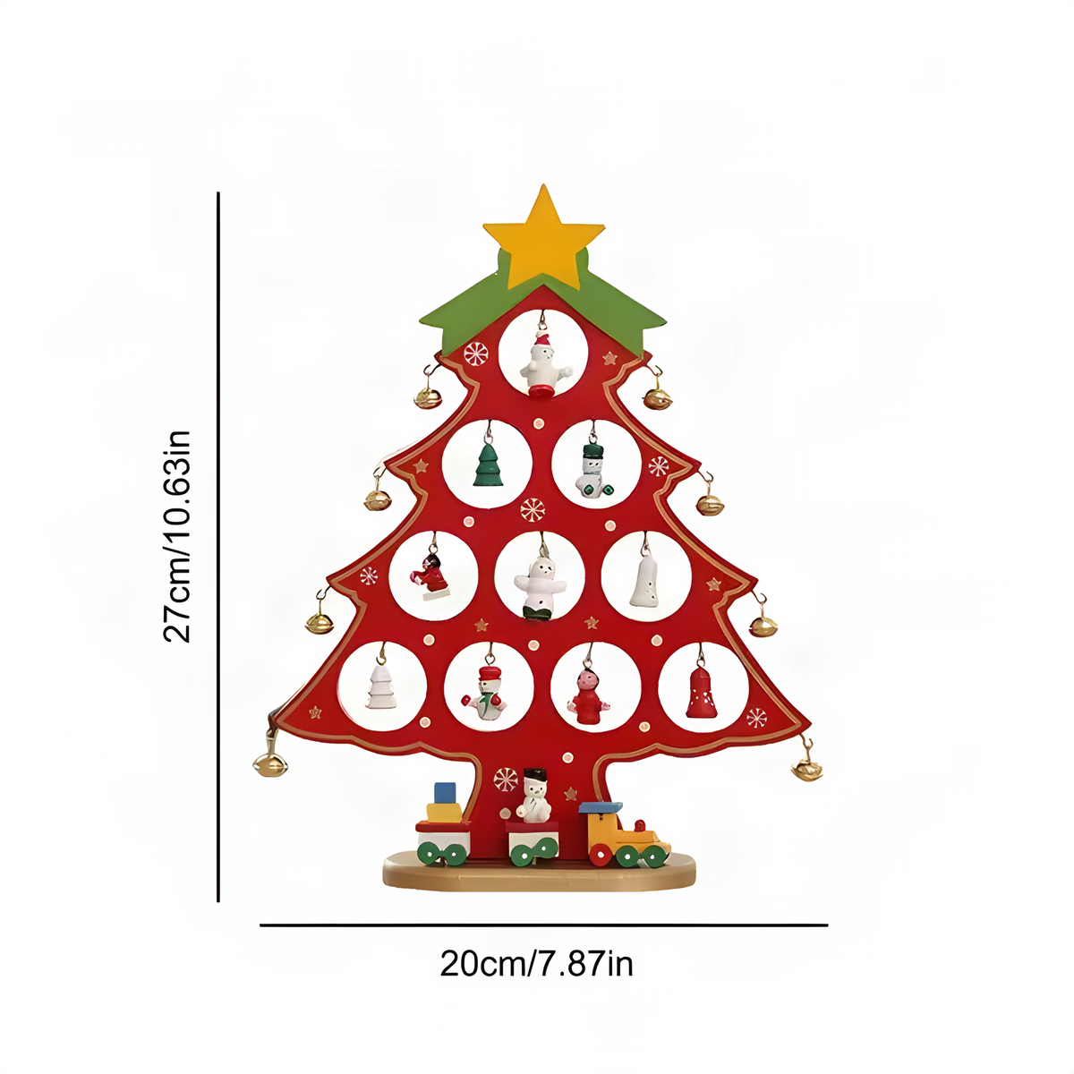 Wooden Tabletop Christmas Tree