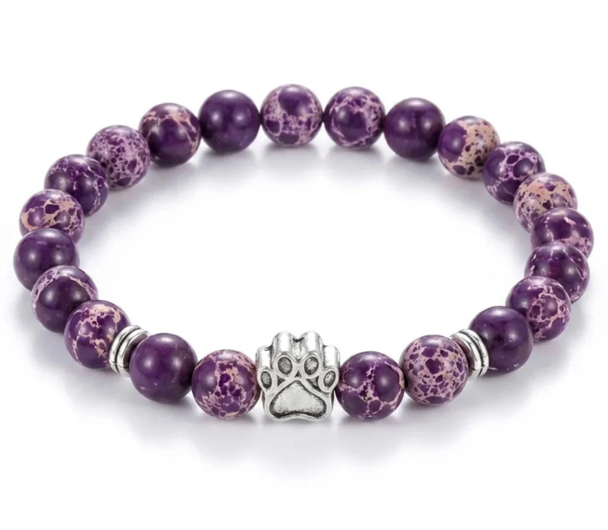 Dog Paw Bead Bracelet