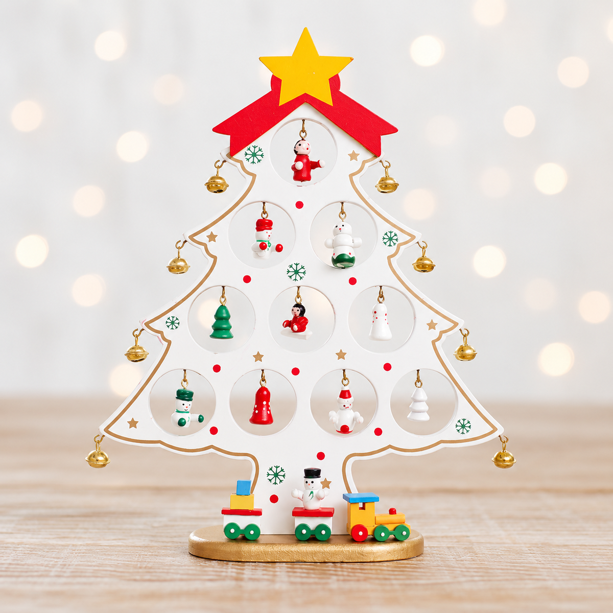 Wooden Tabletop Christmas Tree