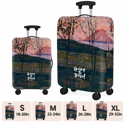Printed Stretch Suitcase Cover