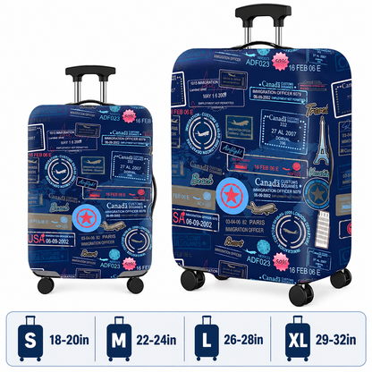 Printed Stretch Suitcase Cover