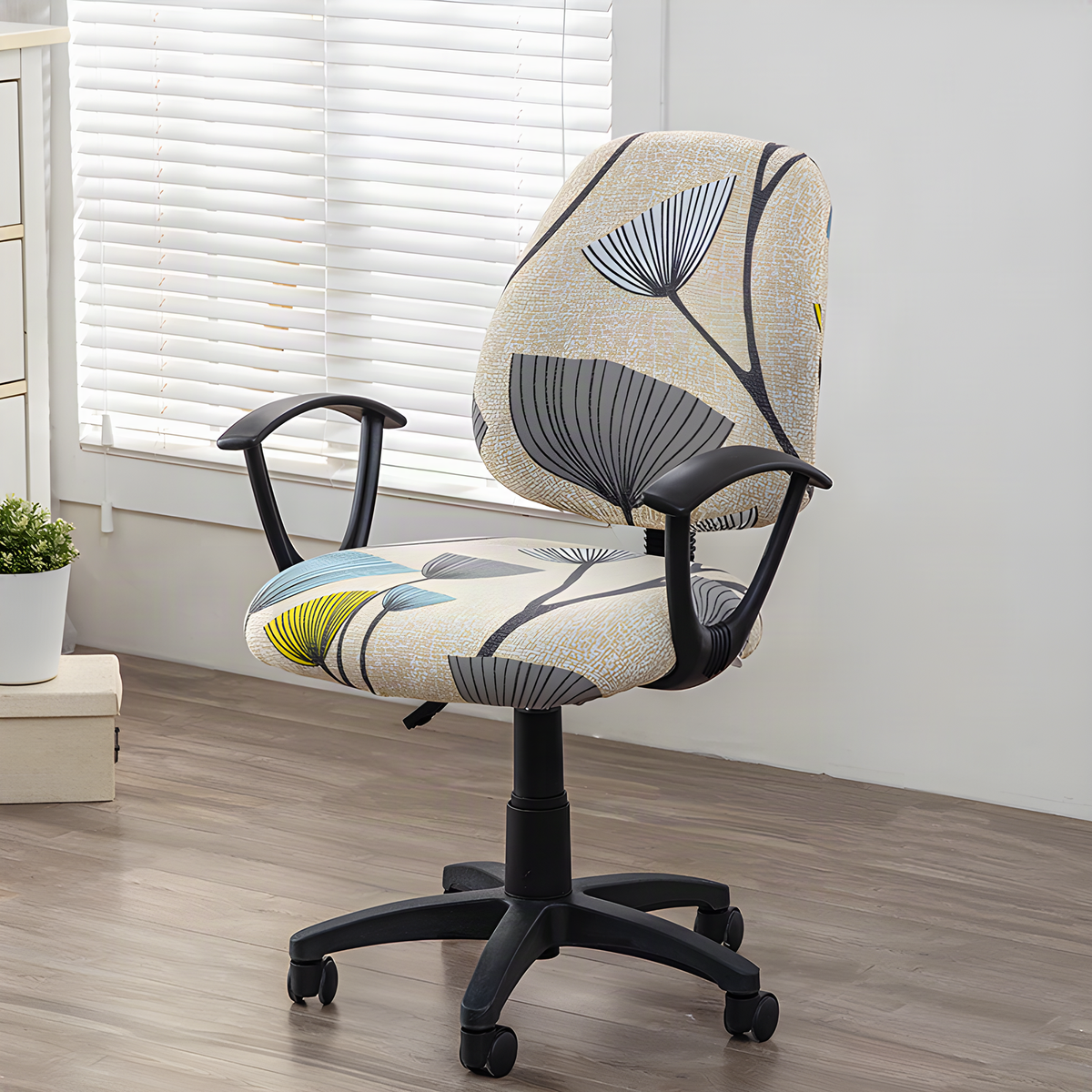 Two-Piece Stretch Office Chair Cover