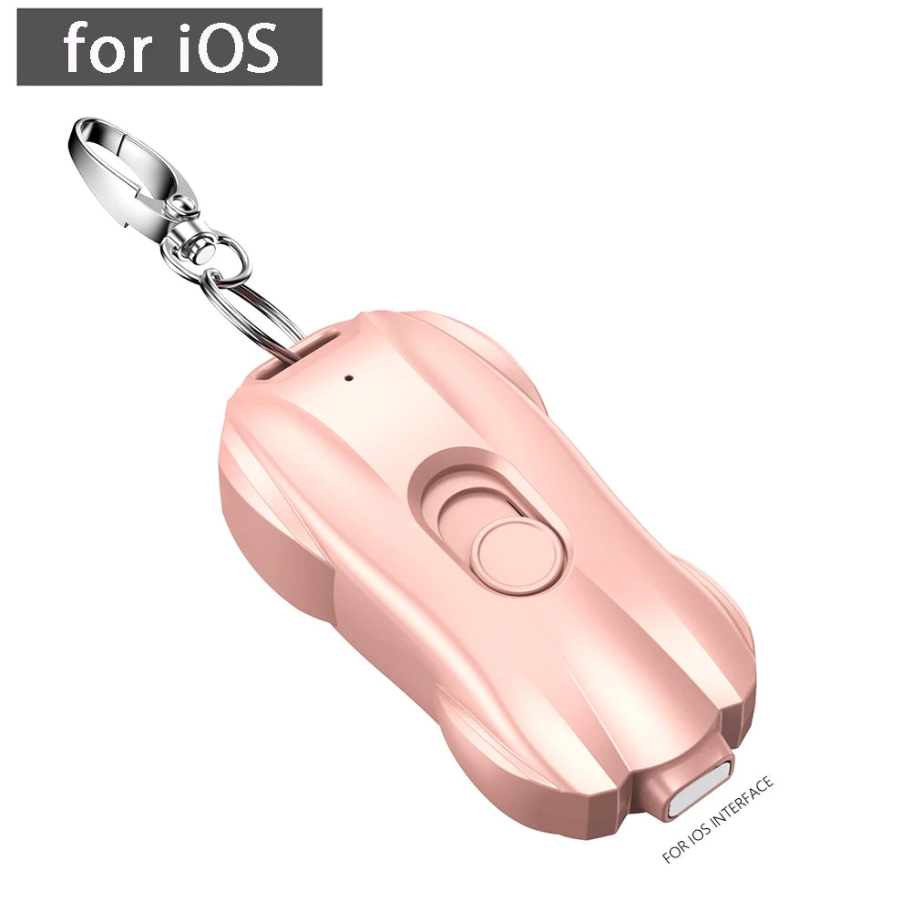 Nyckelringsbärbar nödtelefonladdare Powerbank