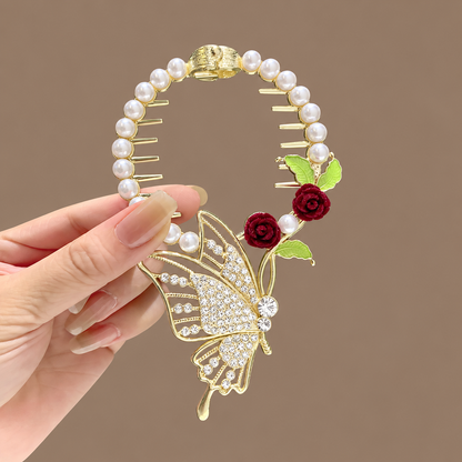 Decorative Hinged Ponytail Hair Clips