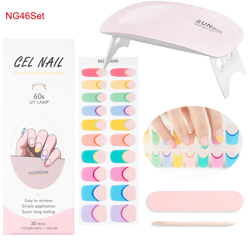 Gelnagelfolie med UV-lampa