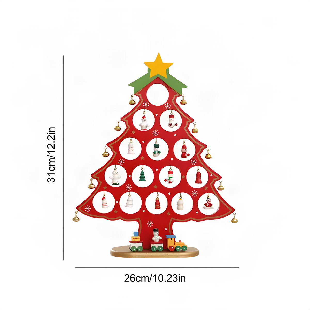 Wooden Tabletop Christmas Tree