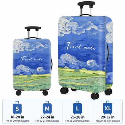 Printed Stretch Suitcase Cover