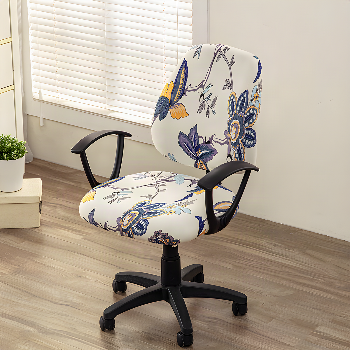 Two-Piece Stretch Office Chair Cover