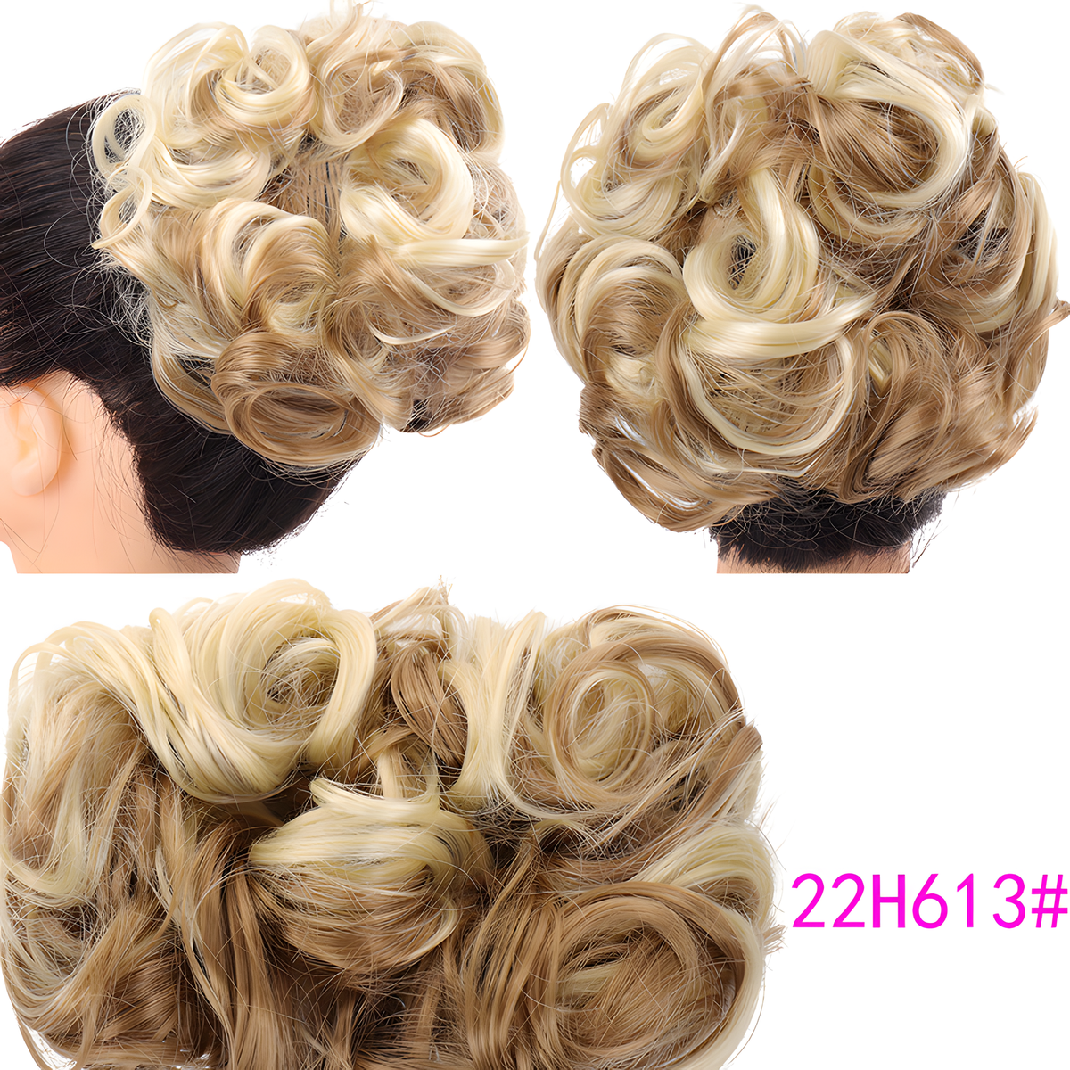 Curly Comb-In Bun Hairpiece