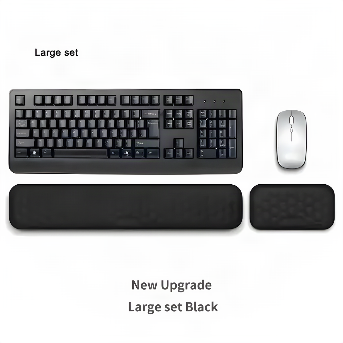 Memory Foam Keyboard and Mouse Wrist Rests
