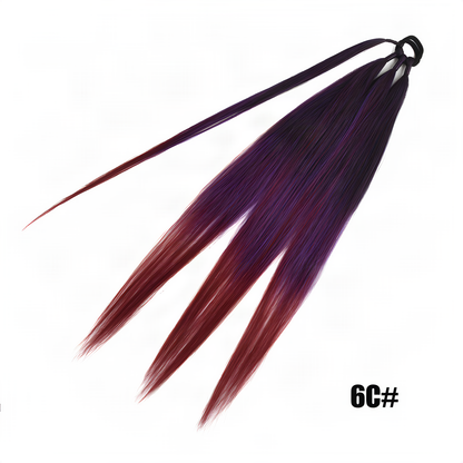 Synthetic Braidable Ponytail Extensions
