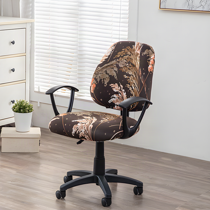 Two-Piece Stretch Office Chair Cover