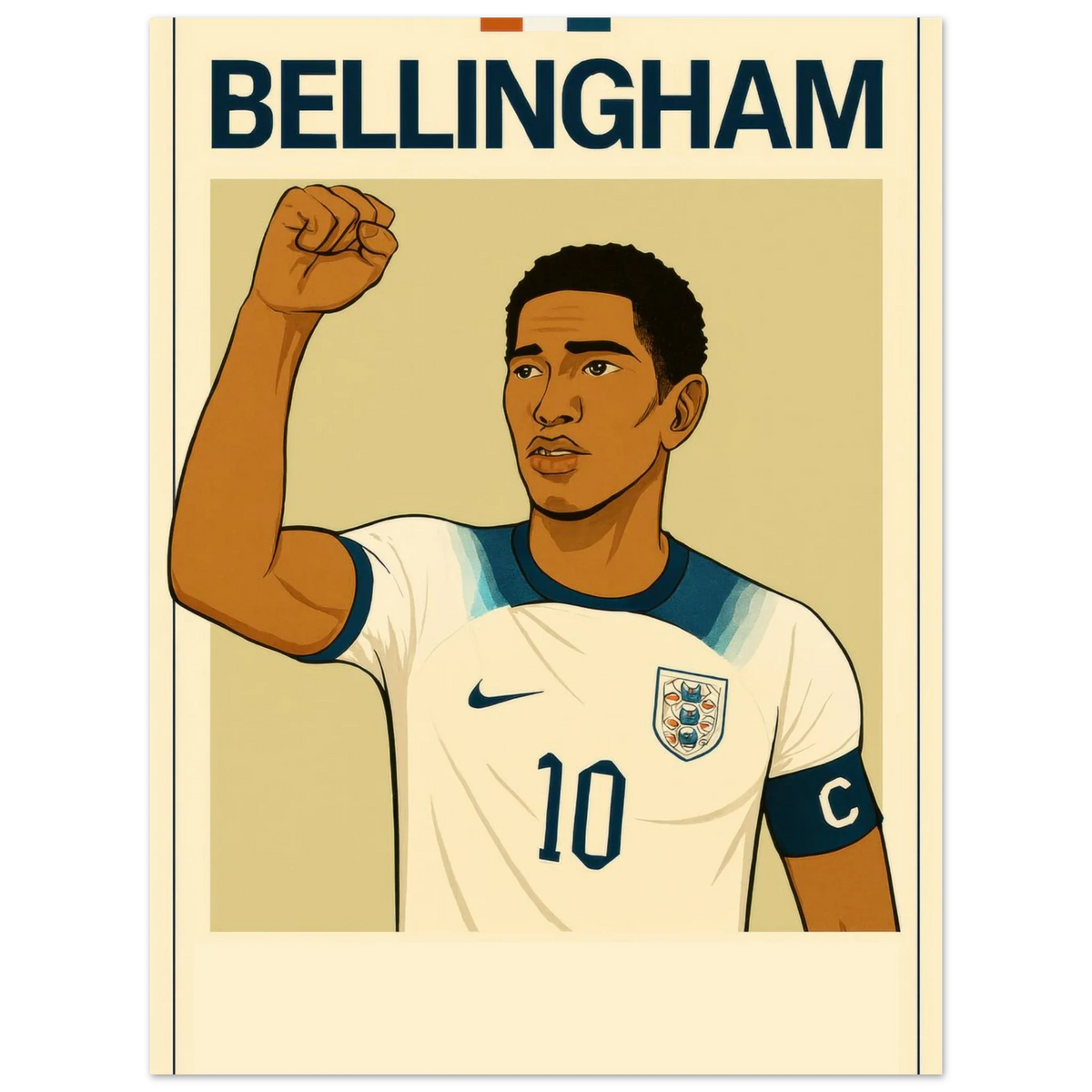 Bellingham Football Icon Poster - Premium Half-Gloss Art Print