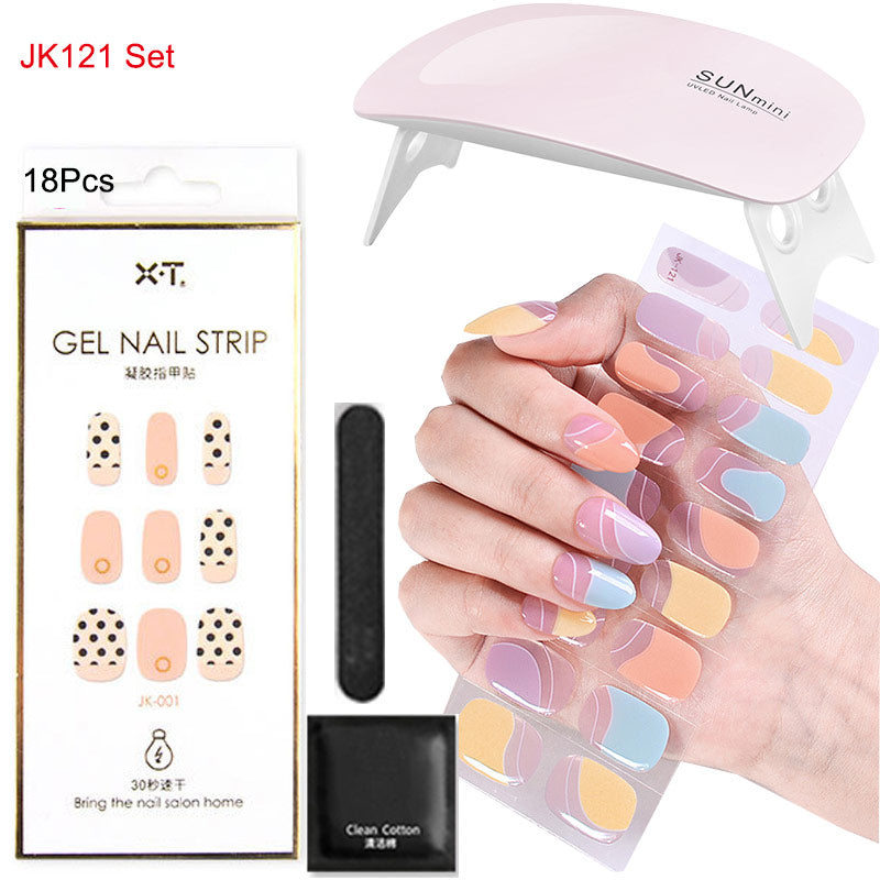 Gelnagelfolie med UV-lampa