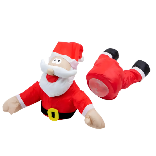 Hanging Santa and Reindeer Decorations