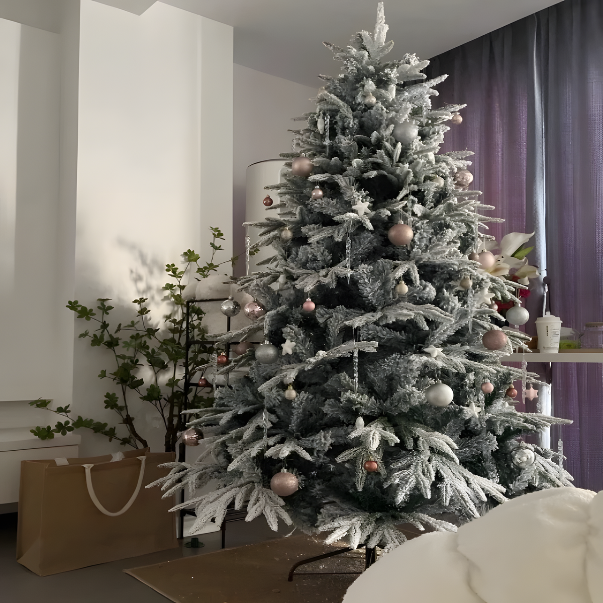 Flocked Christmas Tree