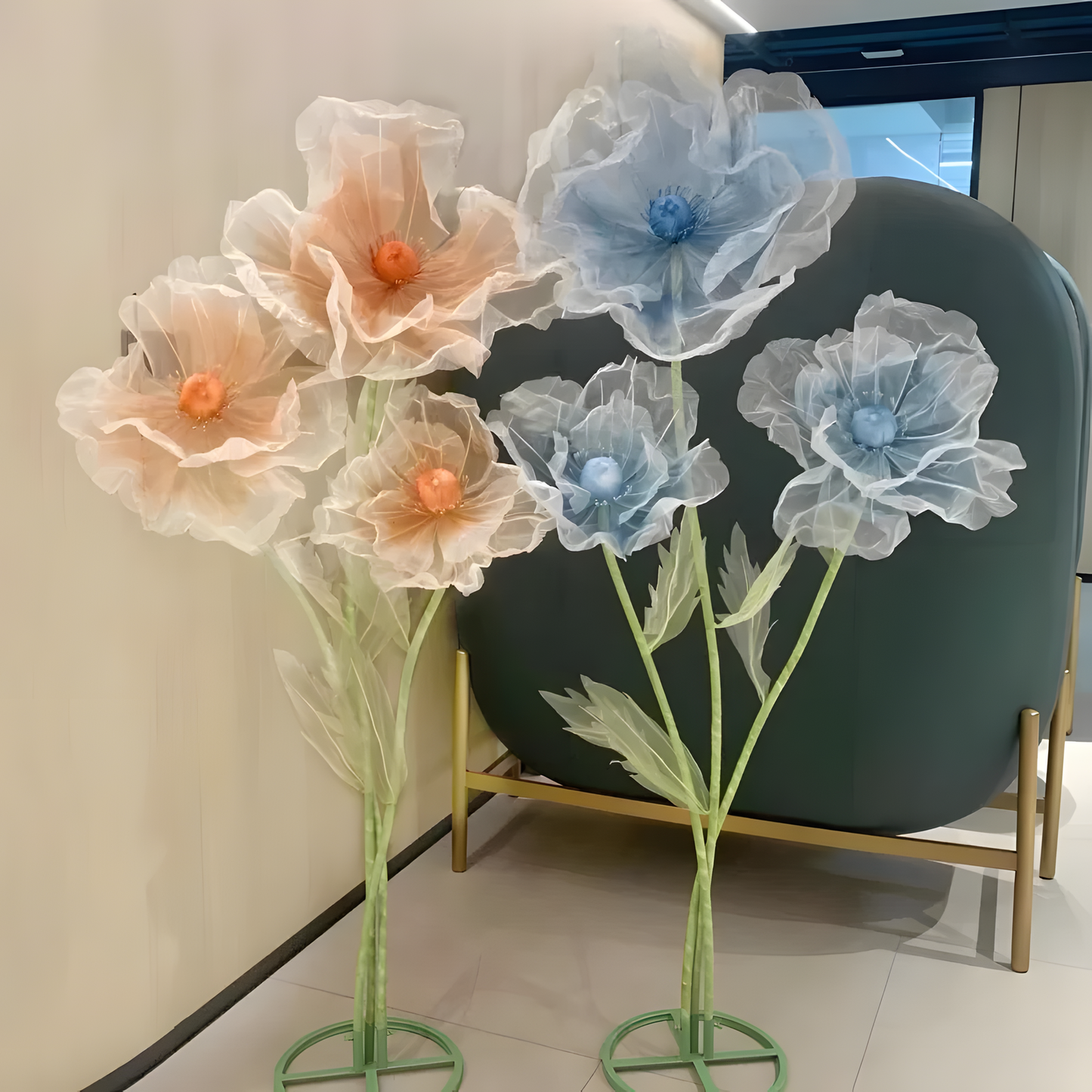 180 cm Poppy Flower Stand