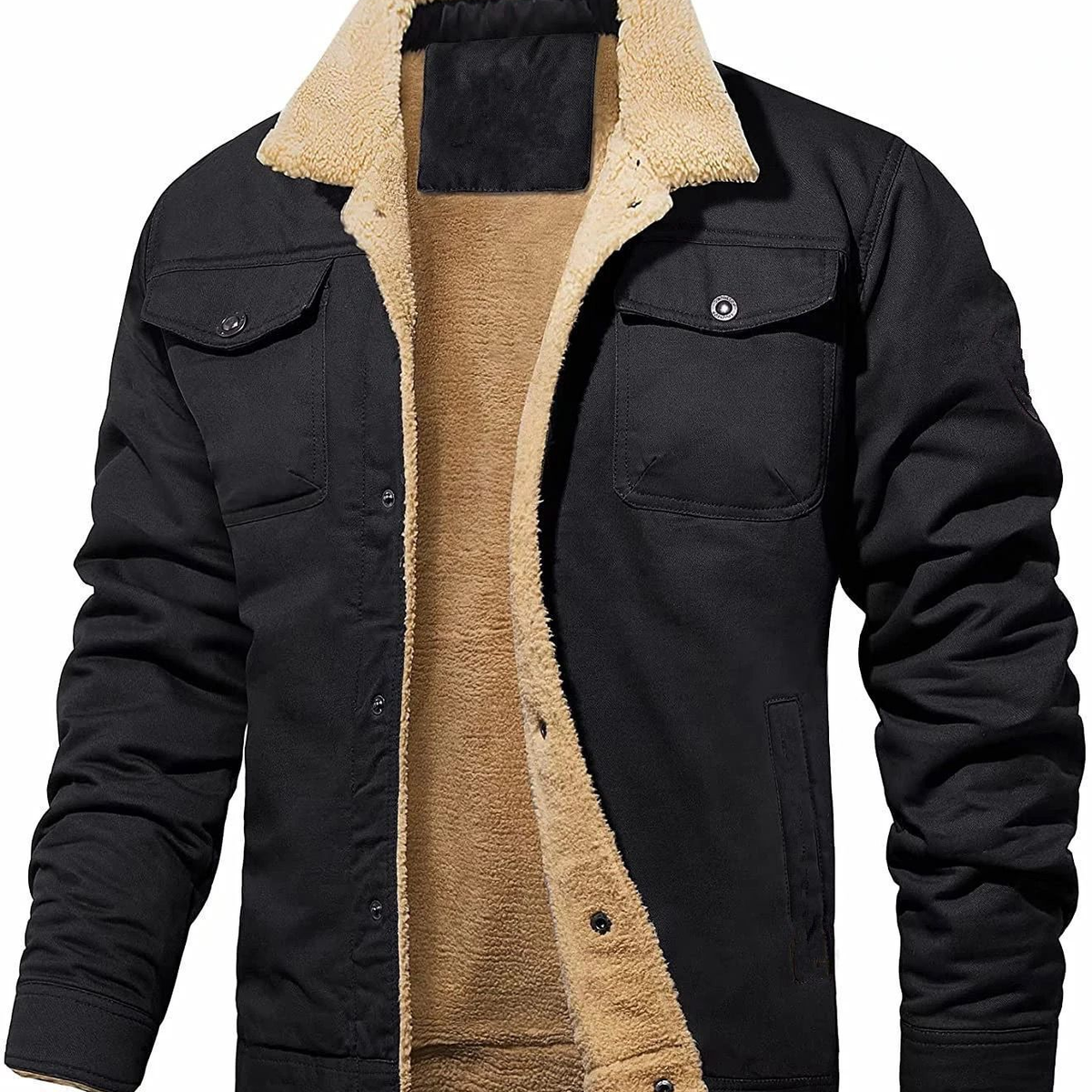 Men's Sherpa-Lined Utility Jacket