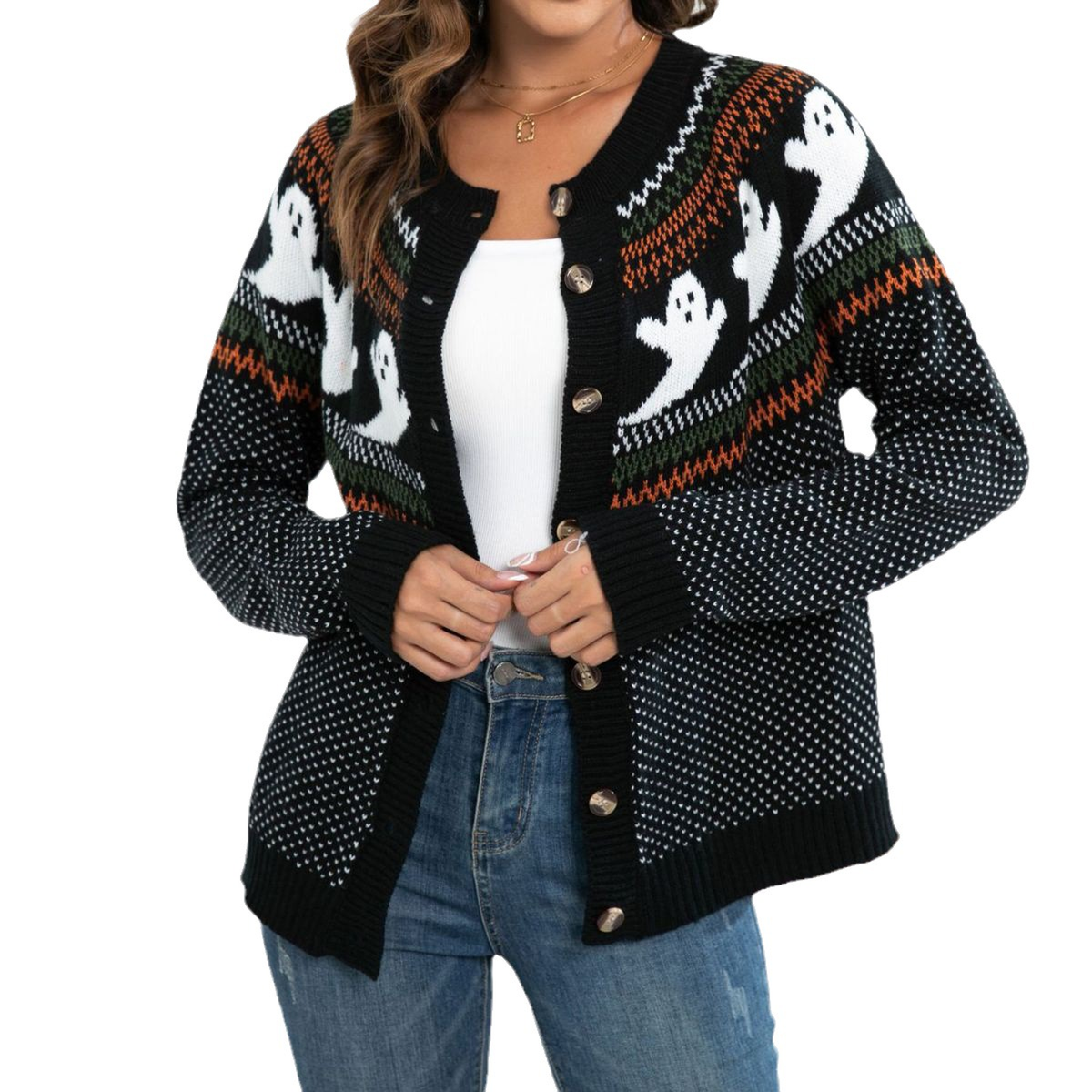 Ghost Pattern Cardigan