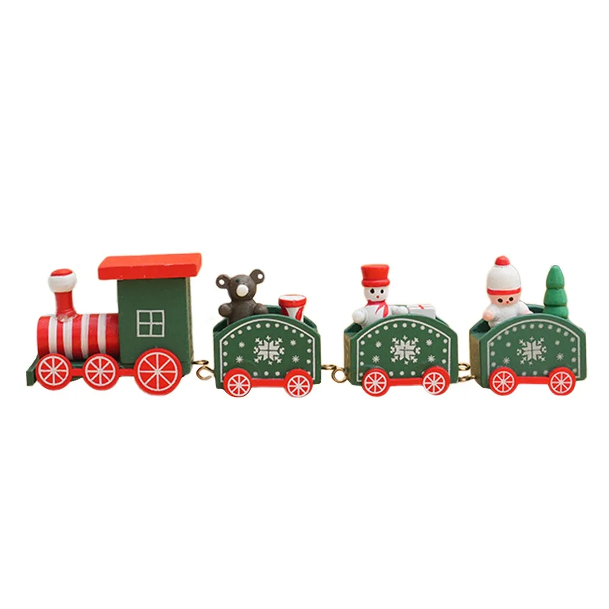 Wooden Christmas Tabletop Train