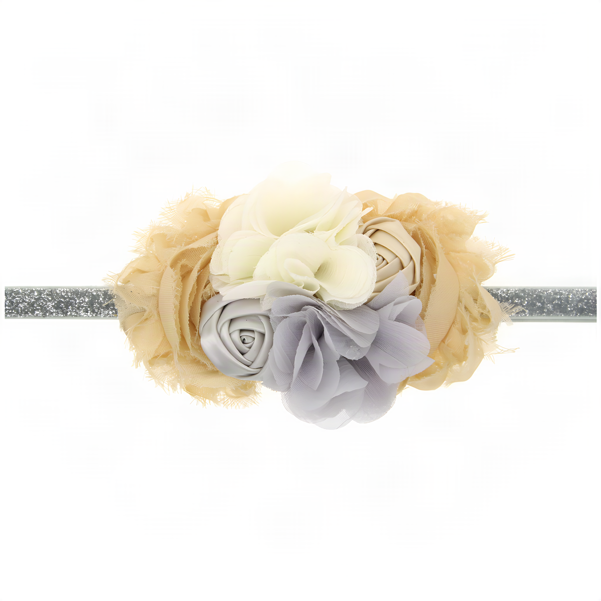 Floral Glitter Baby Headband