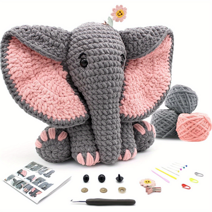 Beginner Elephant Crochet Kit
