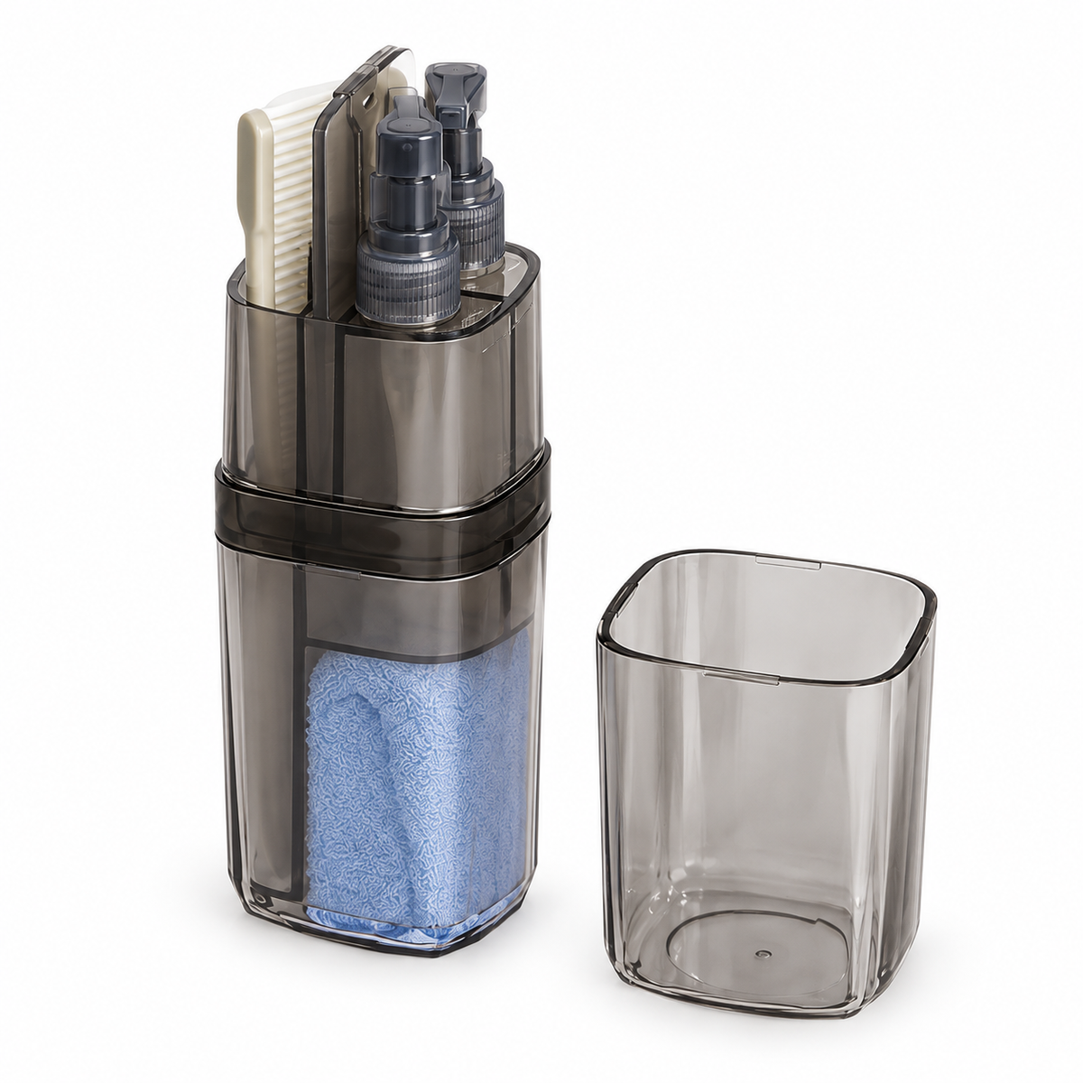 Travel Wash Case with Two Rinsing Cups