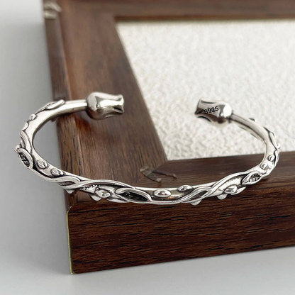 Thorn Rose Cuff Bracelet
