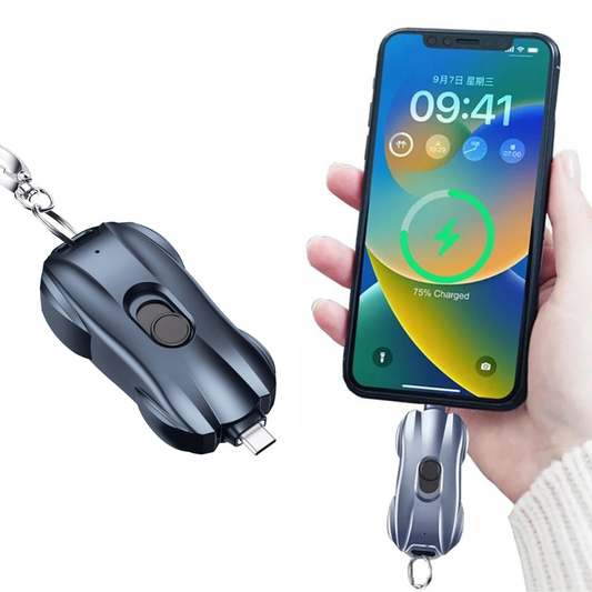 Nyckelringsbärbar nödtelefonladdare Powerbank