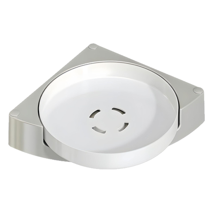 Rotating Corner Bathroom Shelf