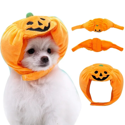 Plush Pumpkin Pet Hat