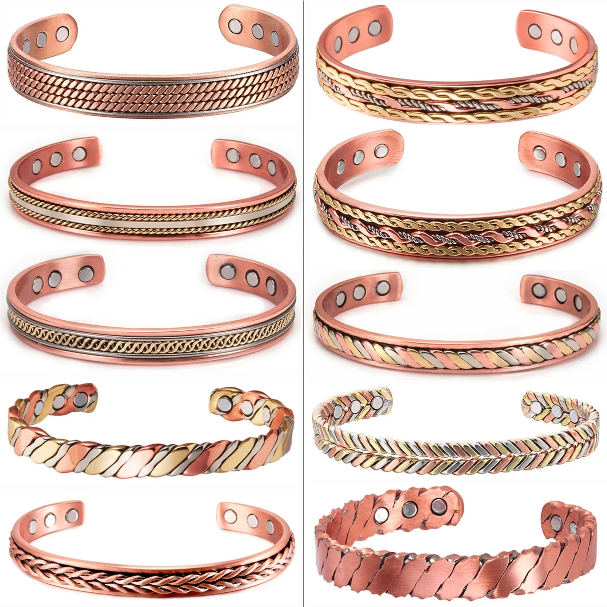 Copper Ring and Bracelet Set
