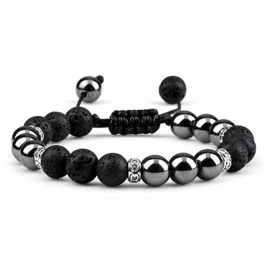 Adjustable Braided Bead Bracelet