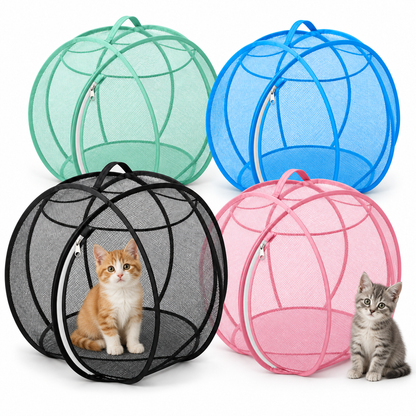 Pop-Up Mesh Cat Playpen