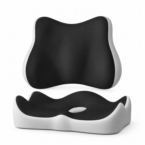 Memory Foam Seat and Back Cushion Set