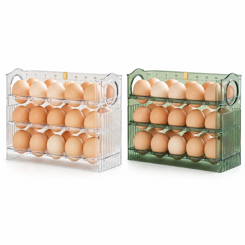 Pivoting 30-Egg Rack with Date Slider