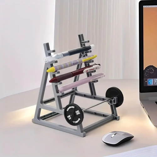 Barbell Desk Pen Holder