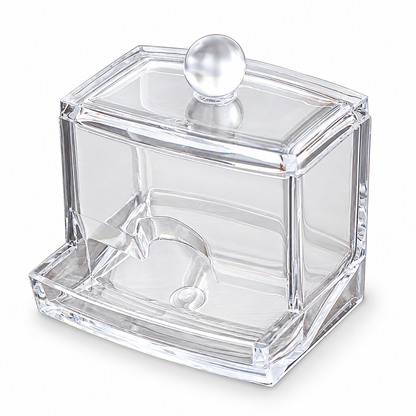 Clear Vanity Containers with Easy-Access Lids