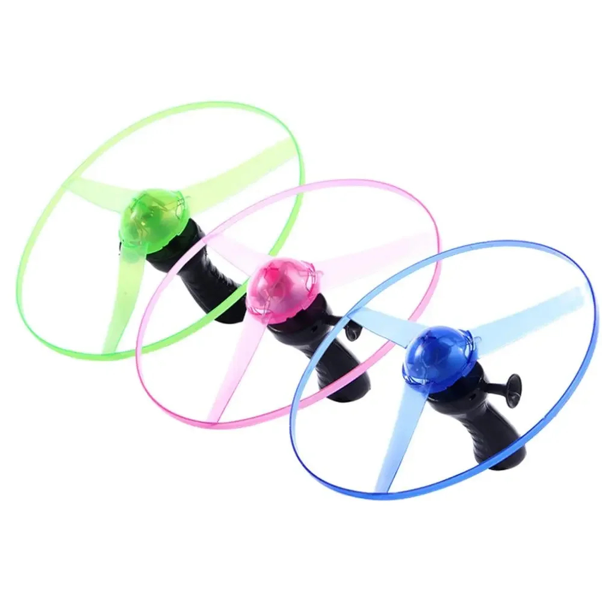 Light-Up Pull String Flying Disc
