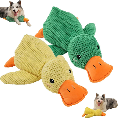 Squeaky Duck Plush Dog Toy