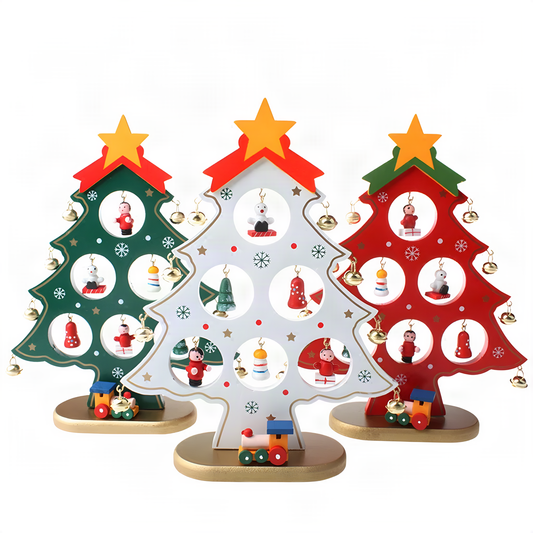 Wooden Tabletop Christmas Tree